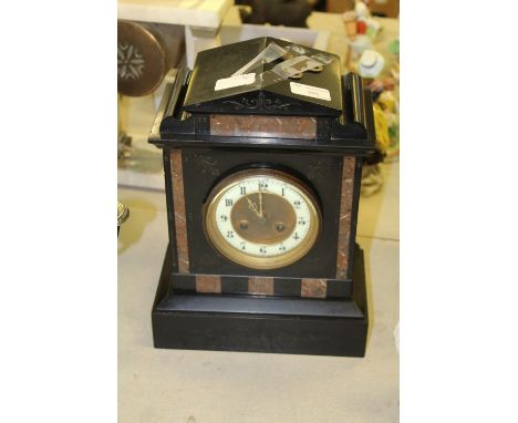 Slate mantel clock