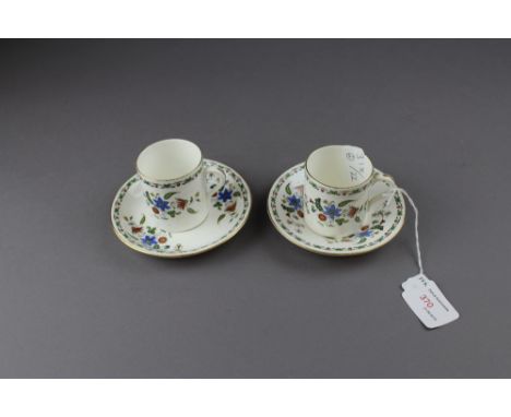 Two Shelley 'Chelsea' coffee cans &amp; saucers