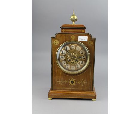 19th century French mahogany mantel clock- A D Mougin