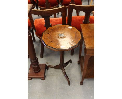 Pollard oak tripod table