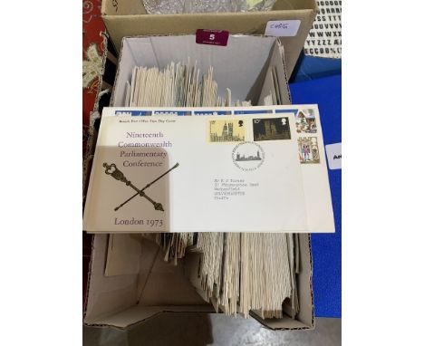 A box of first day covers