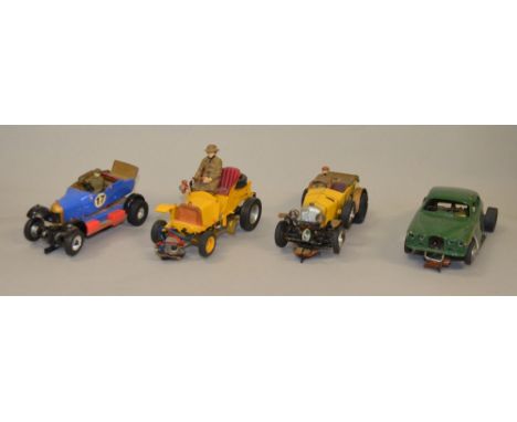 3 hand-built vintage slot-cars. 1/32 scale.