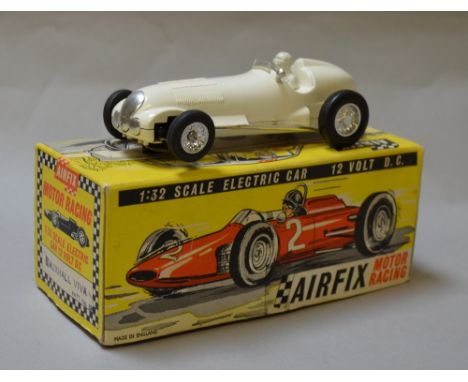 Airfix Motor Racing Mercedes-Benz single-seater racing car in white. With incorrect box for a Vauxhall Viva.