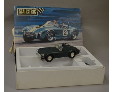 Scalextric 1/32 scale BUILD-IT-YOURSELF CAR KIT - A.C. COBRA. Built, with original box.