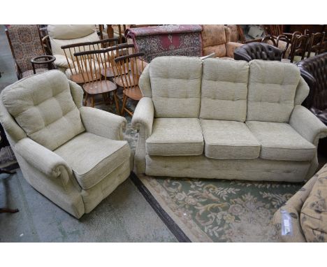 A modern two piece G-Plan sofa and arm chair suite