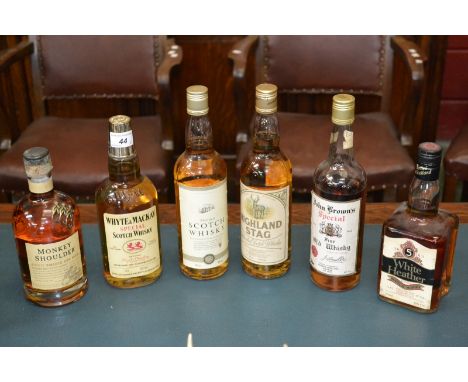 Whyte & Mackay, Special Scotch Whisky, 40%, 75cl; Monkey Shoulder, Blended Malt Scotch Whisky, 40%, 70cl; White Heather, Blen