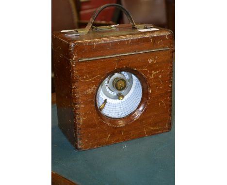 A mahogany cased Automatic Timing Clock Company pigeon clock