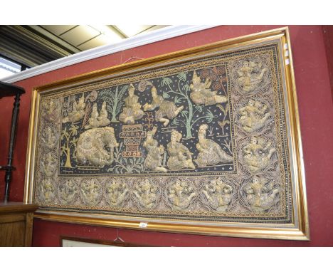An oriental tapestry.