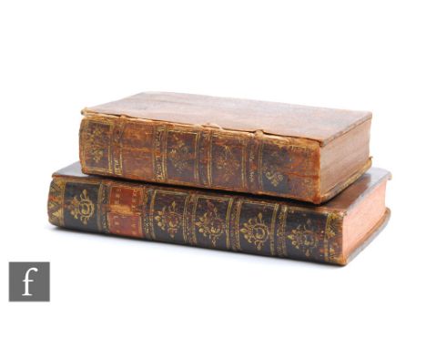 Rollin, Fils (publisher) - 'Lettres de Madame Maintenon', published 1752, first edition, the two volumes bound as one, calf b