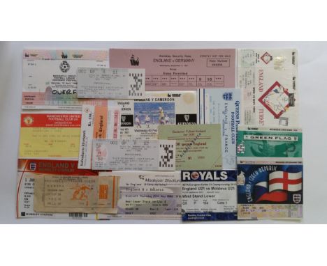 FOOTBALL, ticket selection, 1960s onwards, inc. Tottenham, Liverpool, Leeds, Manchester United, Manchester City; Denmark, Eng