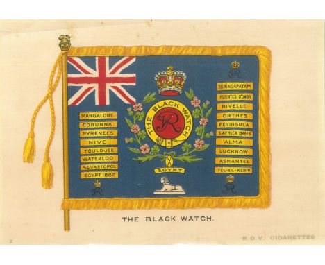 PHILLIPS, silks, Regimental Colours &amp; Crests, BDV issue, postcard sized, some fraying, G, 62