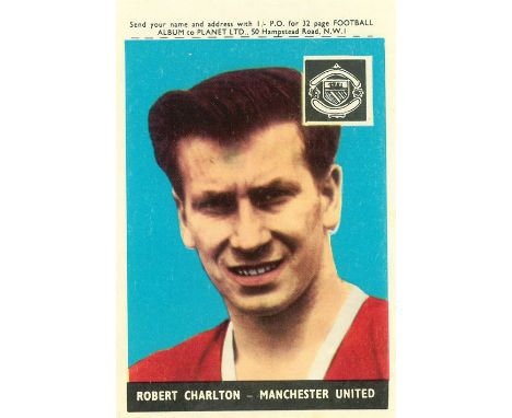 A. &amp; B.C., Footballers (Planet) 1958 (1-46), complete, inc. Bobby Charlton, well centred, VG to EX, 46