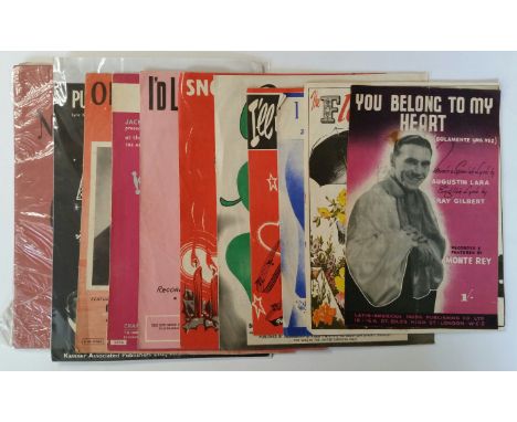 SHEET MUSIC, selection, inc.  Walt Disney, Vera Lynn, Procol Harem, Betty Hutton &amp; Barry Fitzgerald, Terry Wogan, Bing Cr