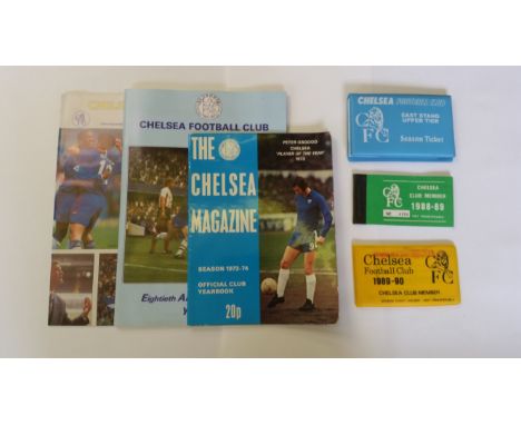 FOOTBALL, Chelsea selection, 70s - 00s, inc. yearbooks, season ticket booklets, fixture booklets, correspondence, 1998 diary 