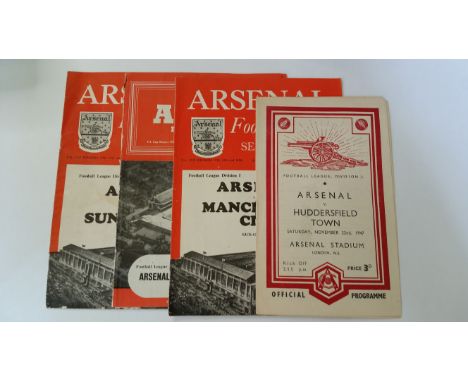 FOOTBALL, Arsenal home programmes, 1947-1954, inc. 1947/8 (3), Stoke, Huddersfield &amp; Derby; 1948/9 (3), Burnley, Middlesb