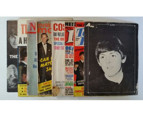 POP MUSIC, The Beatles, selection, inc. 1960s magazines, Teen Life, Cosmopolitan, 16, Newsweek; newspaper, fan leaflet, pages