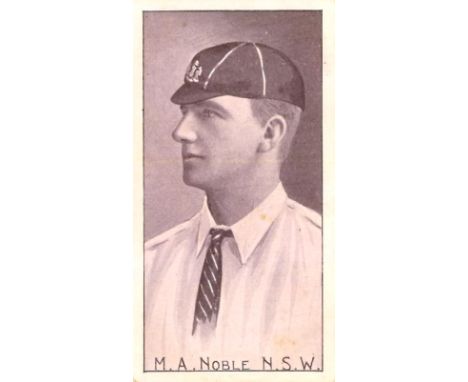 SNIDERS &amp; ABRAHAMS, Australian Cricket Team, M Noble NSW, about G