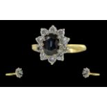 Ladies 18ct Gold Sapphire and Diamond Se