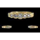 Ladies 18ct Gold Excellent 5 Stone Diamo