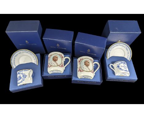 Collection of Royal Worcester ware, Includes 2 x Royal Worcester Cups of the Pope John Paul II + 2 x Royal Worcester Cup and 