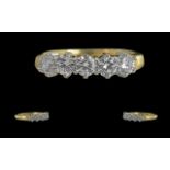Ladies Good Quality 18ct Gold 5 Stone Di