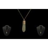 9ct Gold - Opal Set Pendant with Attache