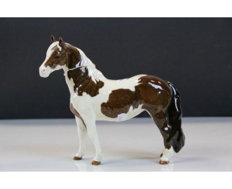 Beswick ceramic No.1373 Pinto Pony first version in "Skewbald" colour, "b3" marked to base of front left foot and standing ap