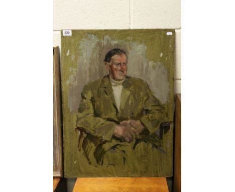 Oil painting portrait of a man 