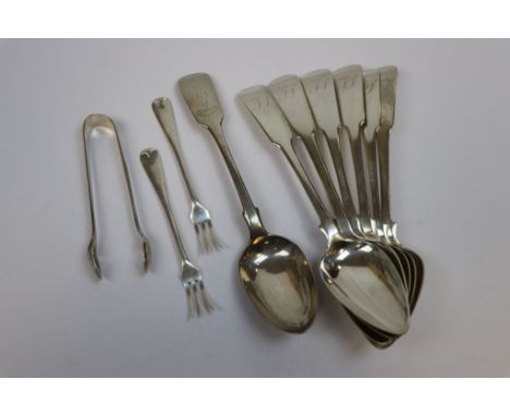 Collection of vintage Hallmarked Silver Spoons etc to include Scottish Provincial (Dumfries)