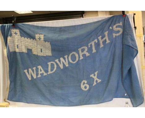Large vintage Wadworth's brewery 6X flag 
