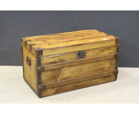 Victorian Pine Travelling Trunk