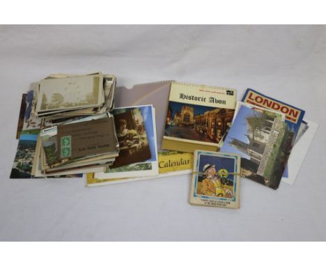 Bag of vintage Postcards etc, mainly UK Topographical to include Local interest &amp; Wales