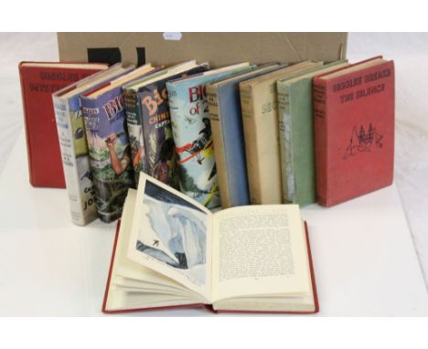 Quantity of vintage hardback Biggles books, including some first editions