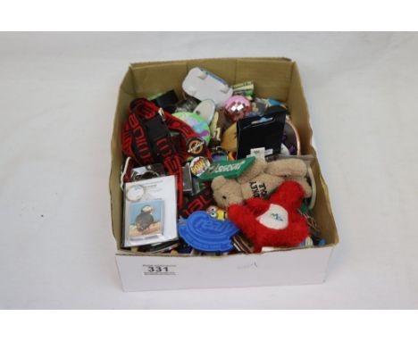 Large collection of Novelty Key rings to include vintage