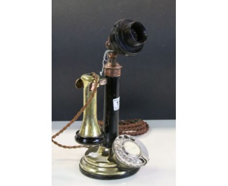 Antique candlestick stick phone 