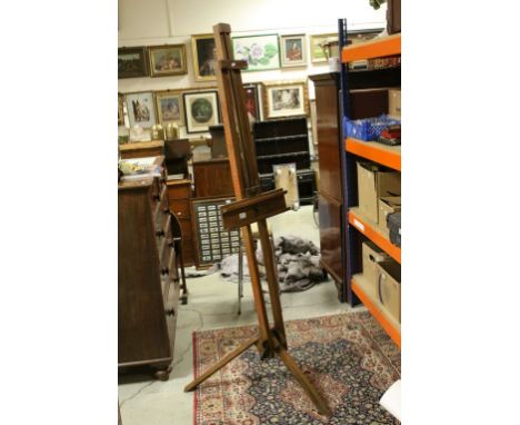 Large Vintage Artist Easel with Name