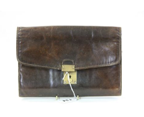 Vintage Fiocchi Italian leather trifold document wallet 