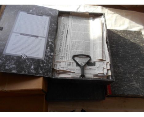 ARMY OBITUARIES a large collection of newspaper cuttings 1992-2022, c.2300 in 4 boxes plus a box of newspaper cuttings relati