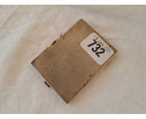 A rectangular compact, 3" long, mirror broken, Birmingham 1939