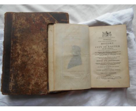 JENKINS, A. ...History of the City of Exeter 2nd.ed. 1841, Exeter, 8vo cont hf. cf. lacks spine, engrvd. port. frontis &amp; 