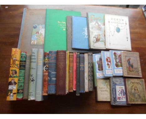 CHILDRENS BOOKS 29 titles incl. 3 Flower Fairies rprts. in d/ws &amp; A Little Book of Old Rhymes 1st.ed. d/w by C. M. Barker