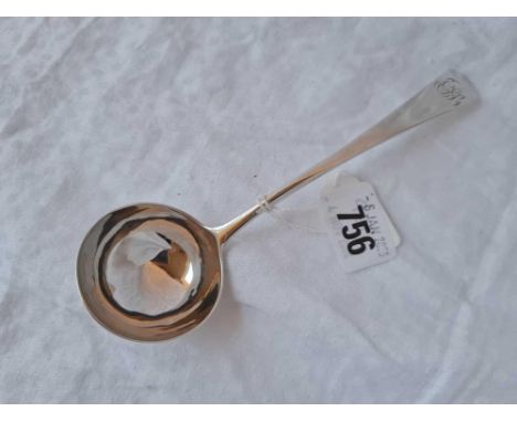 George III sauce ladle O E pattern. London 1792 by R C. 49 gms