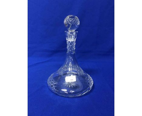 LOT OF WATERFORD CRYSTAL GLASSES AND AN UNMARKED DECANTER