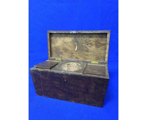 WALNUT TEA CADDY