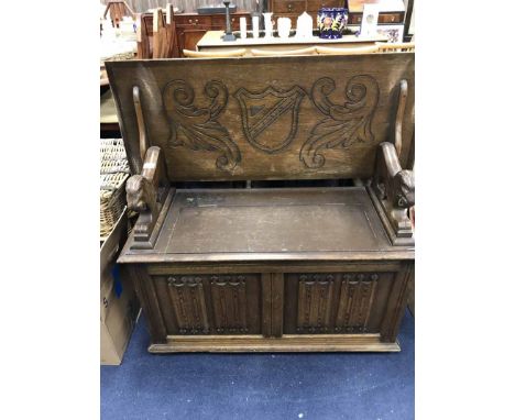 OAK MONK'S BENCH