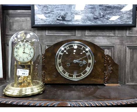 KUNDO ANNIVERSARY CLOCKand a walnut mantel clock