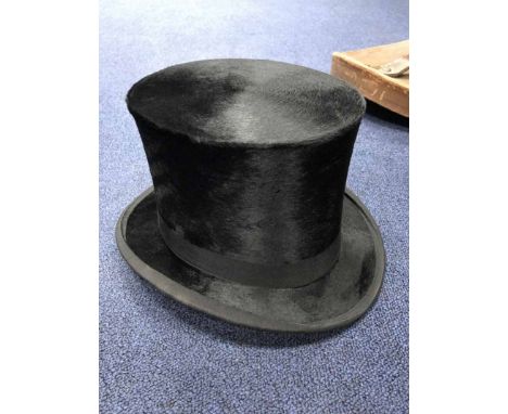 SILK TOP HATcased; along with pipe, cased