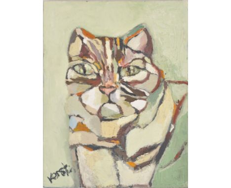 Kerstin McGregor (b. 1962-2012)
Untitled Cat
Oil on canvas painting
Signed to the bottom left
Measures approx. 51cm x 41cm

K