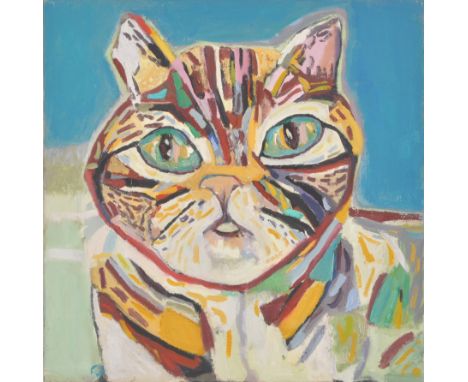 Kerstin McGregor (b. 1962-2012)
Untitled Cat
Oil on canvas painting
Unsigned
Measures approx. 40cm x 40cm

Kerstin McGregor w