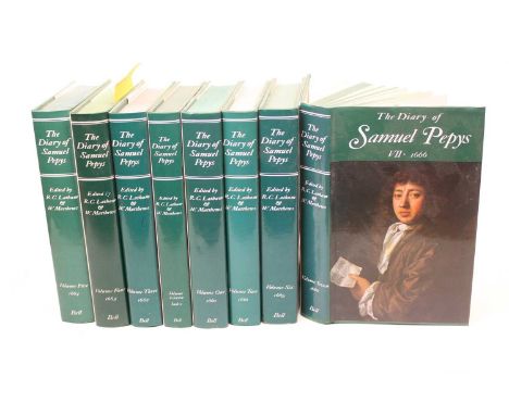 The Diary of Samuel Pepys, edited by Latharna Matthews, 8 of 11 vols, all in wrappers